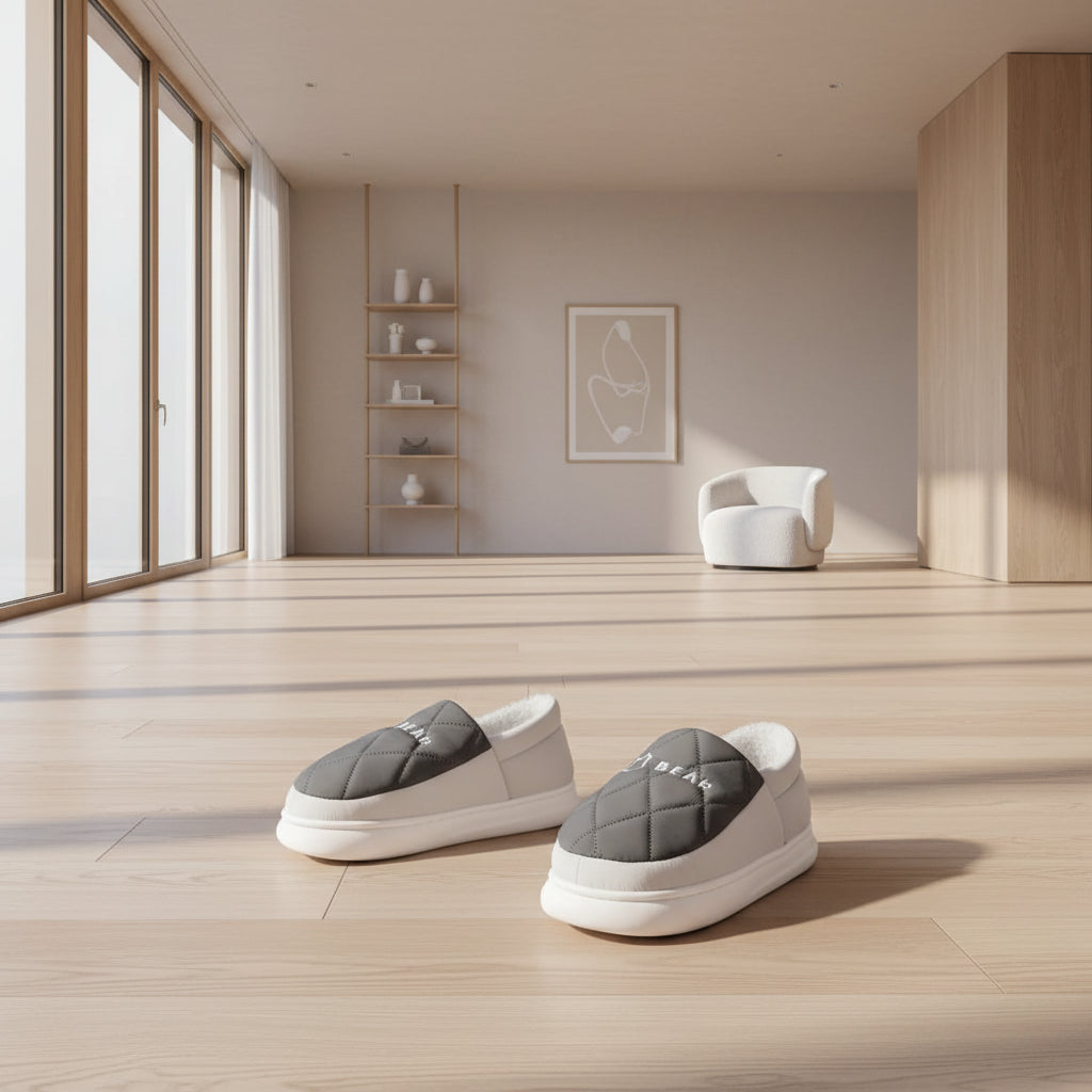 Cozy Mode On ❄️ – Plush Slides för Kalla Dagar