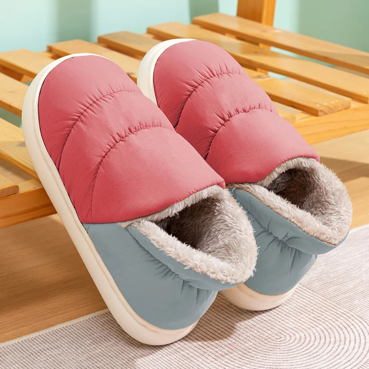 Cozy Mode On ❄️ – Plush Slides för Kalla Dagar